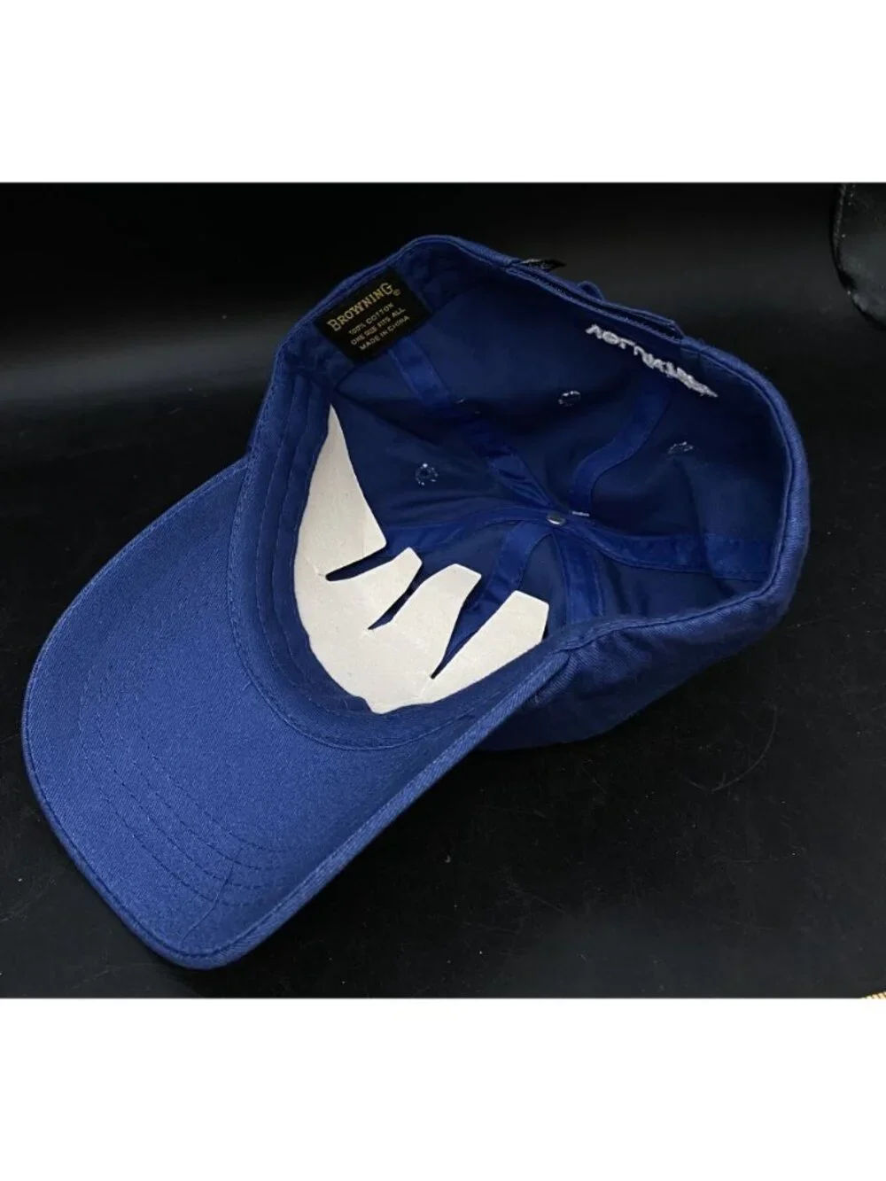 Browning Blue & White Deer Hunting Baseball Hat Cap Hunter